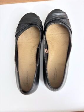 Croft & Barrow Women's 8.5 Wide Black Ballet Flats Memory Foam